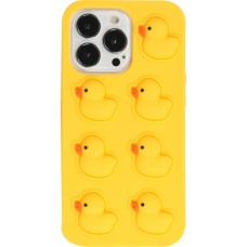 Coque iPhone 13 Pro Max - Silicone jeu éclate bulles anti-stress canards