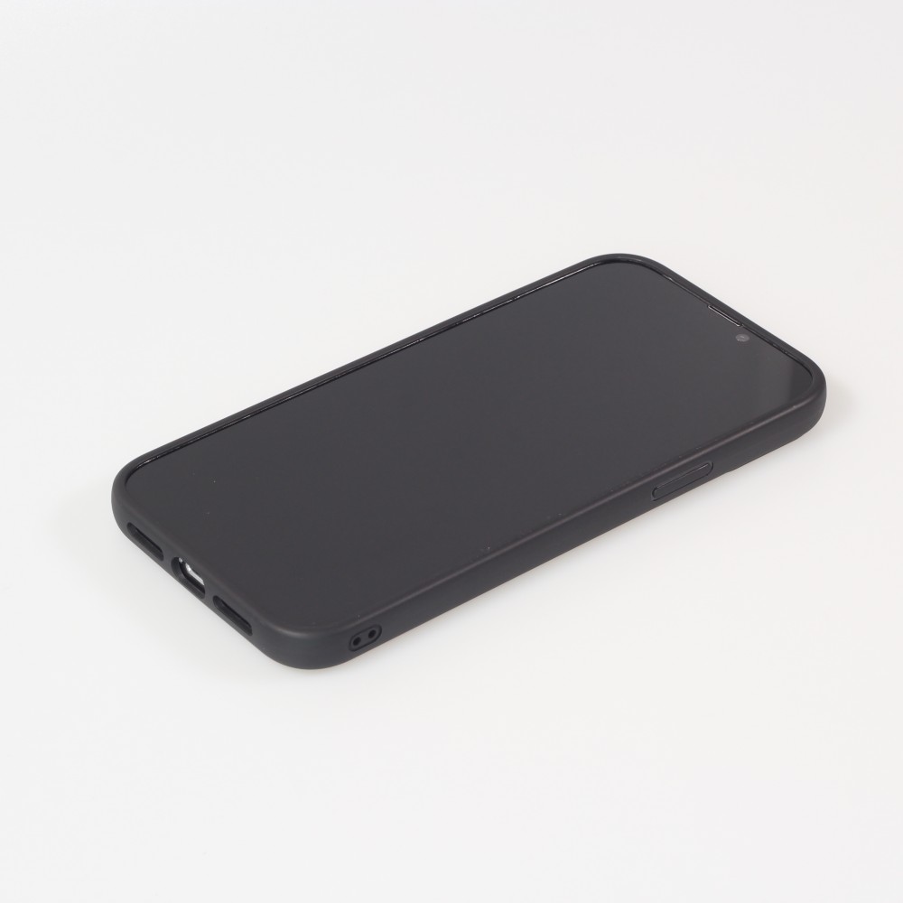 Coque iPhone 12 Pro Max - Silicone rigide tufting tapis de fleurs souriantes