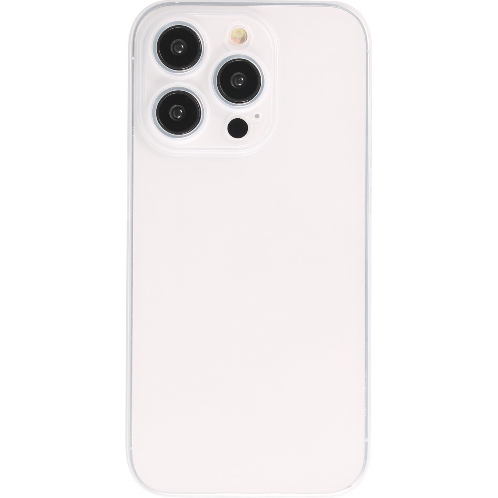 iPhone 13 Pro Max Case Hülle - Plastik ultra dünn semi-transparent matt - Weiss