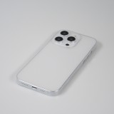 iPhone 13 Pro Max Case Hülle - Plastik ultra dünn semi-transparent matt - Weiss