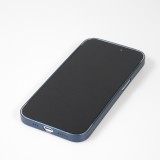 Coque iPhone 15 Pro - plastique ultra fin semi-transparent mat - Bleu
