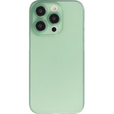 Coque iPhone 15 Pro Max - plastique ultra fin semi-transparent mat - Vert