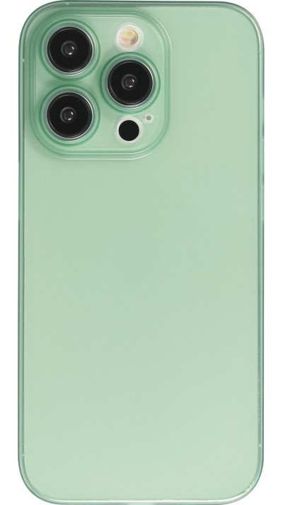 Coque iPhone 13 Pro - plastique ultra fin semi-transparent mat - Vert