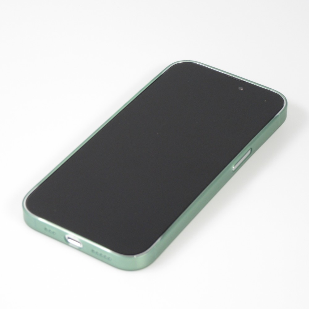 Coque iPhone 15 Pro Max - plastique ultra fin semi-transparent mat - Vert