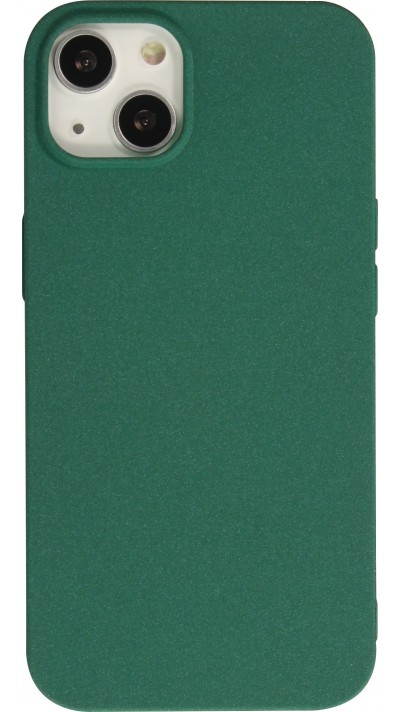 Coque iPhone 15 - Silicone Mat - Vert foncé