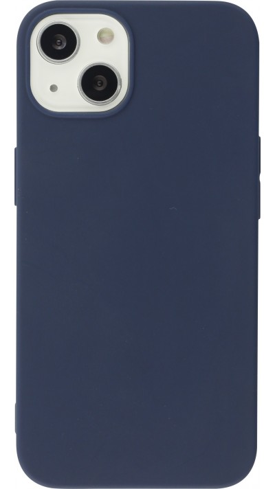 Coque iPhone 13 mini - Silicone Mat - Bleu foncé