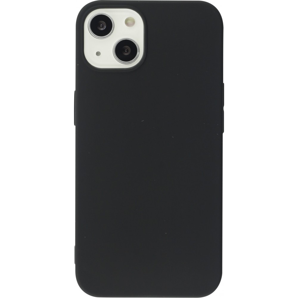 Coque iPhone 15 Plus - Silicone Mat - Noir