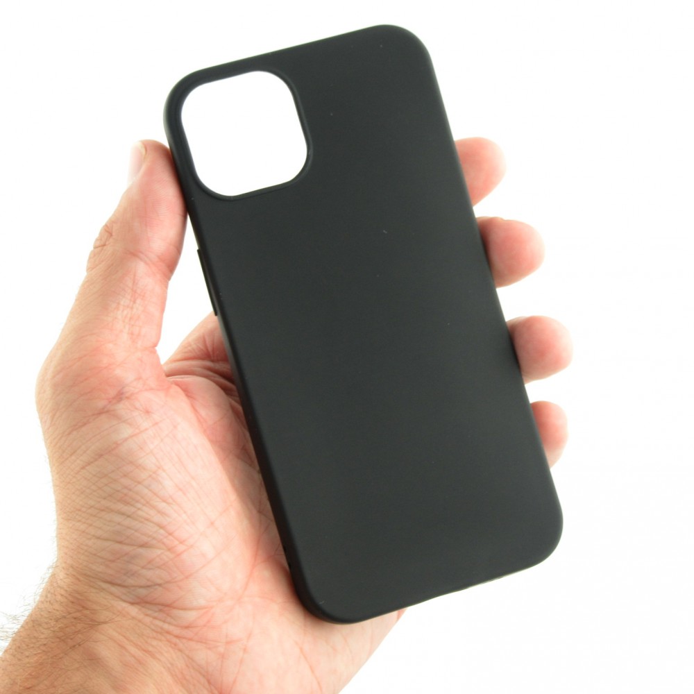 Coque iPhone 15 Plus - Silicone Mat - Noir