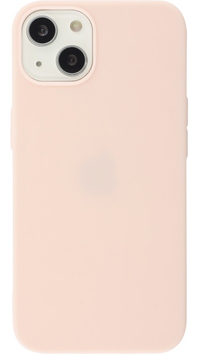 Coque iPhone 15 - Silicone Mat - Rose clair