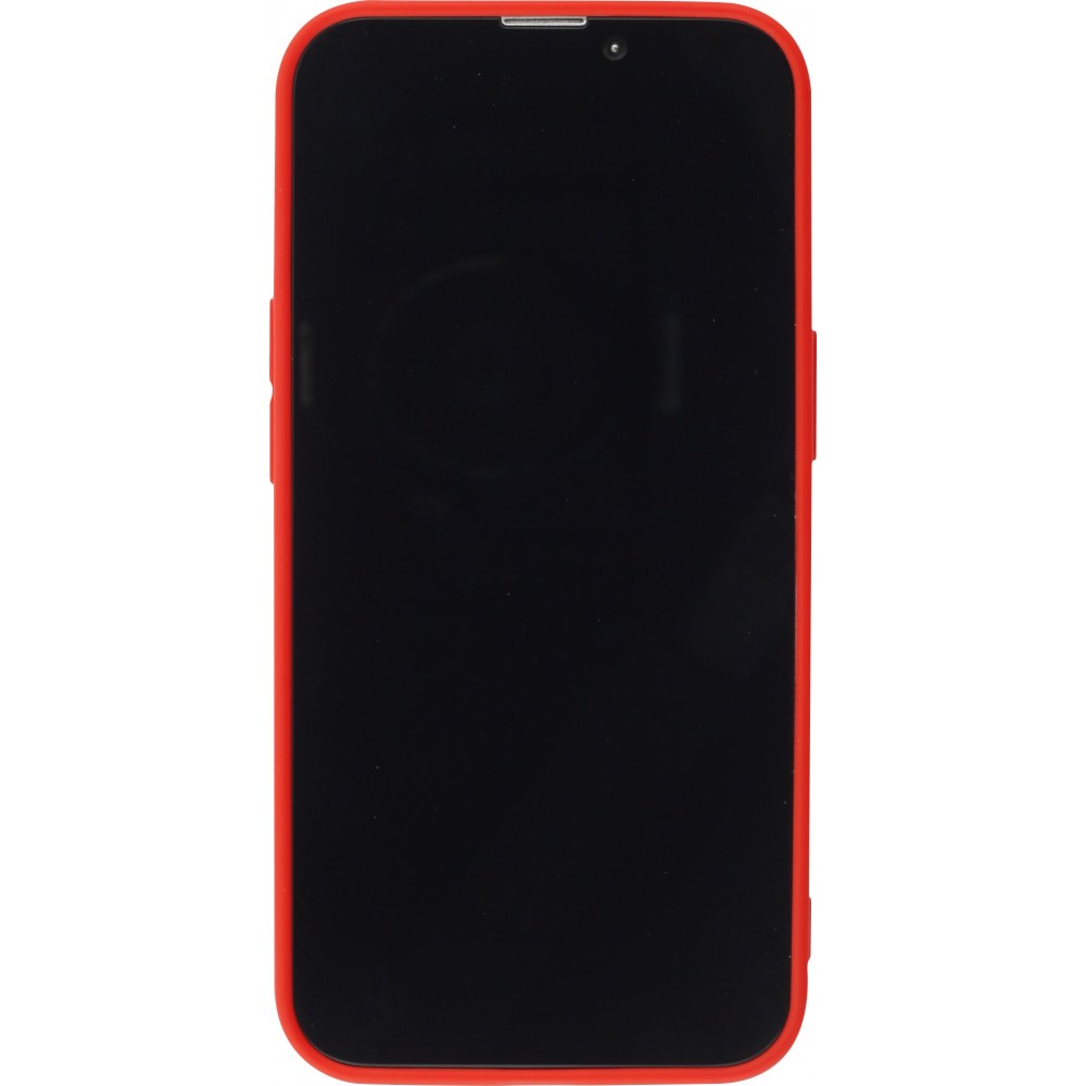 Coque iPhone 15 Plus - Silicone Mat - Rouge