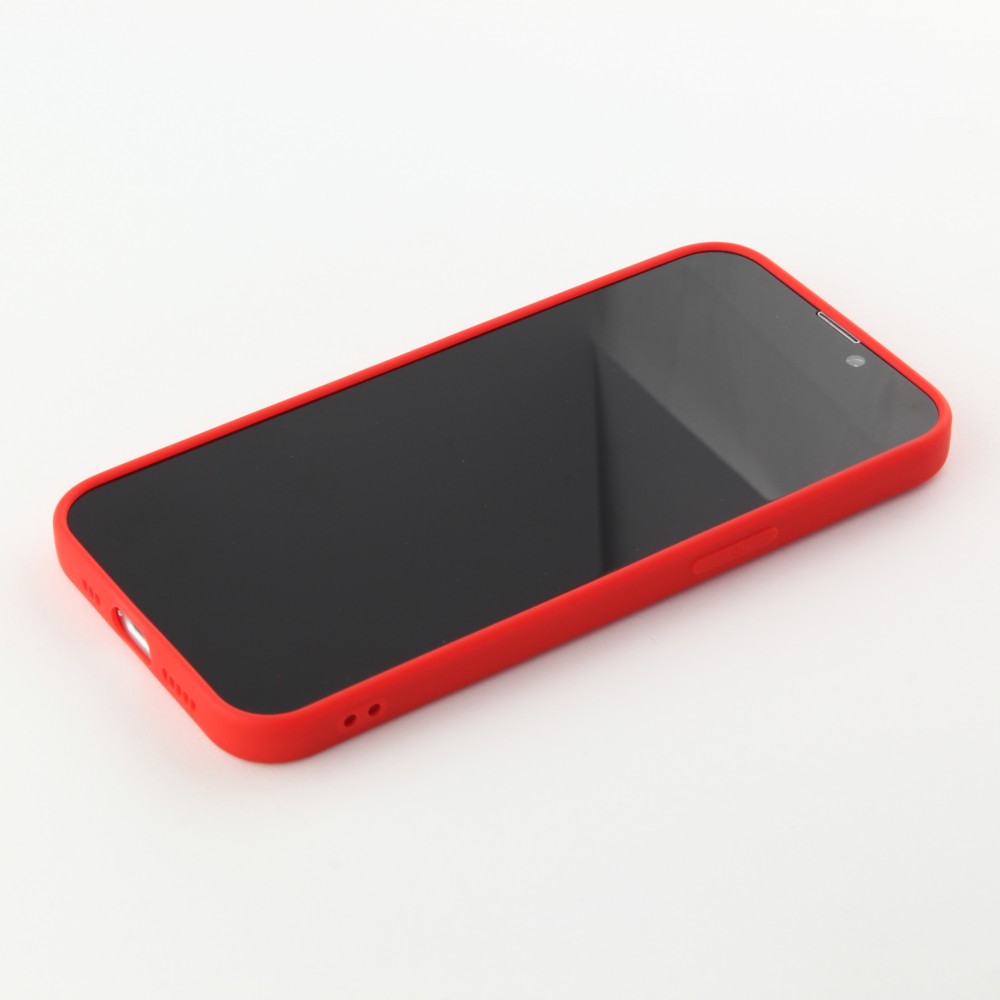 Coque iPhone 15 Plus - Silicone Mat - Rouge