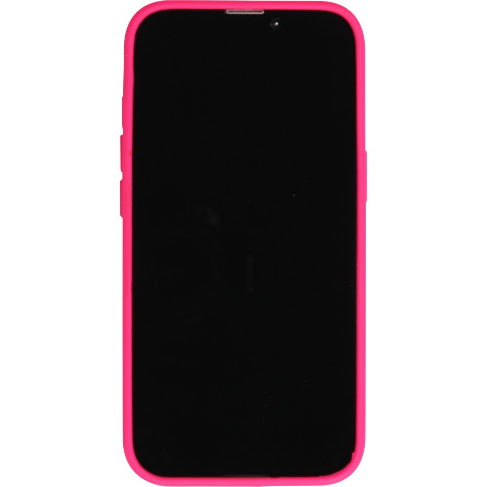Coque iPhone 15 - Soft Touch - Rose foncé