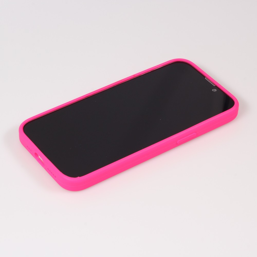 Coque iPhone 15 - Soft Touch - Rose foncé