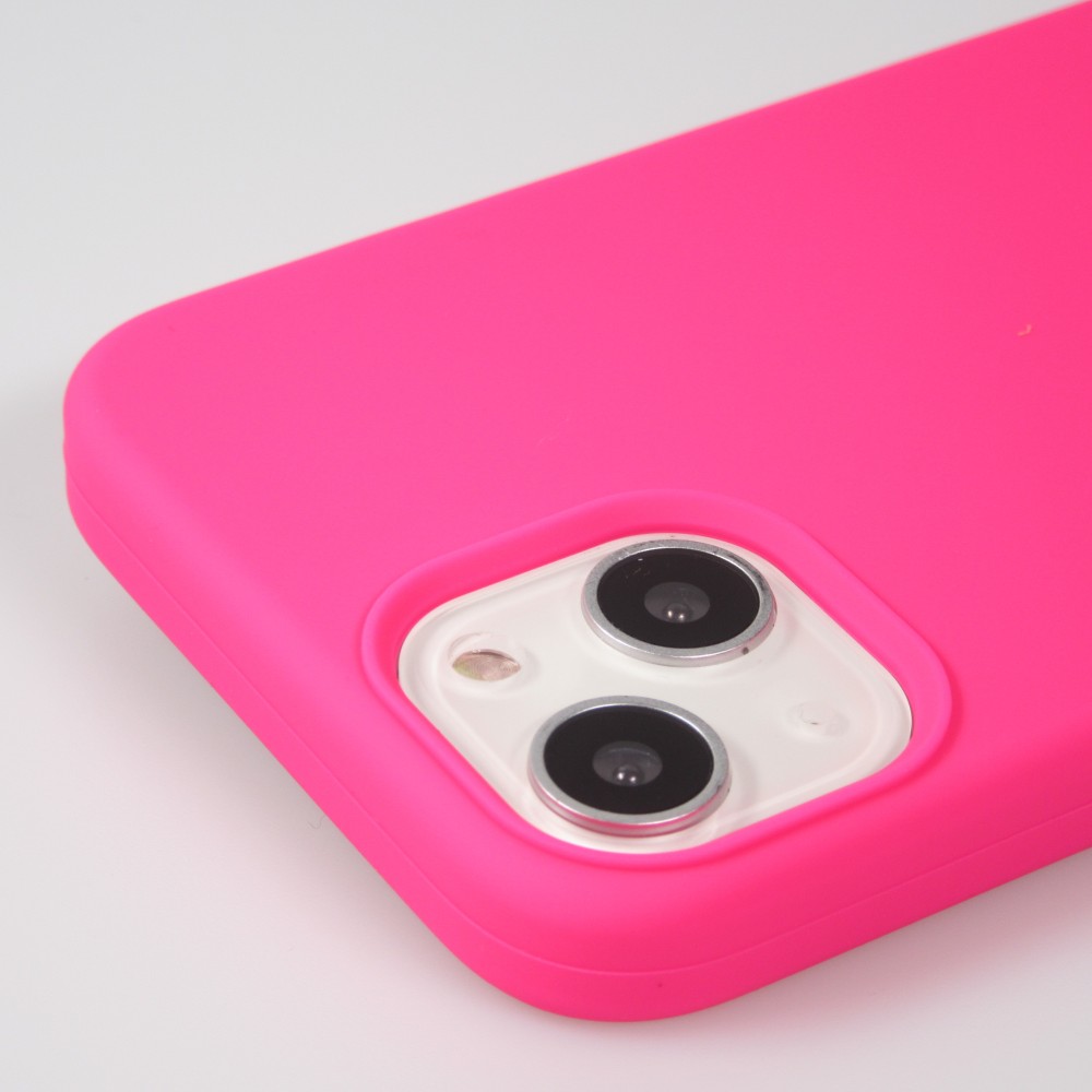 Coque iPhone 15 - Soft Touch - Rose foncé