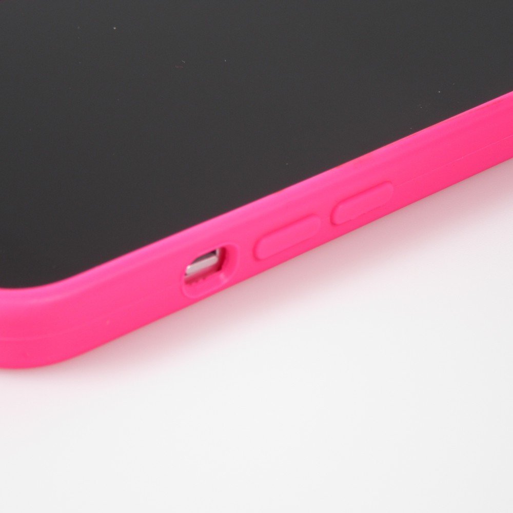 Coque iPhone 15 - Soft Touch - Rose foncé