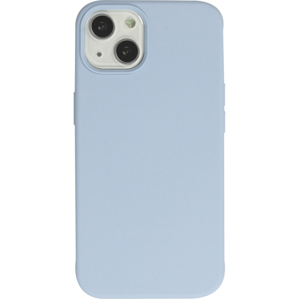 Coque iPhone 13 - Soft Touch - Bleu clair