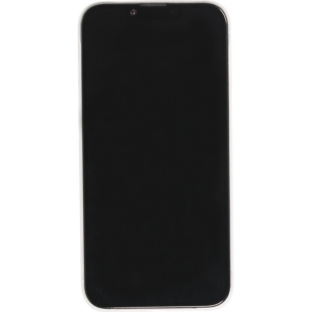 Coque iPhone 14 - plastique ultra fin semi-transparent mat - Blanc