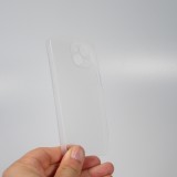 Coque iPhone 14 - plastique ultra fin semi-transparent mat - Blanc