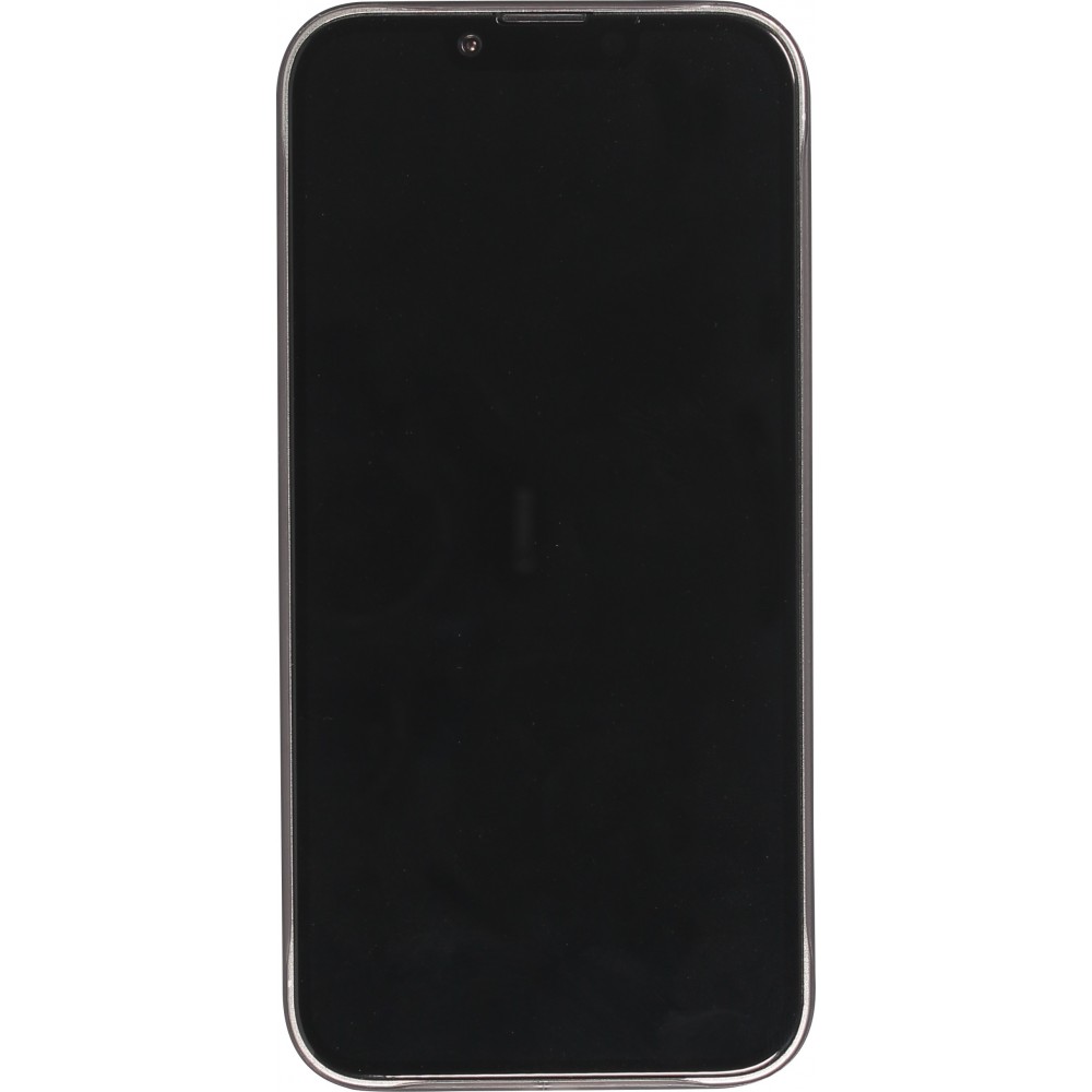 Coque iPhone 14 - plastique ultra fin semi-transparent mat - Noir