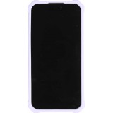 Coque iPhone 14 - Case épais en silicone avec des trous pour les stickers à fixer - Bleu clair