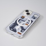 iPhone 15 Case Hülle - Gummi Silikon Machine Armor Type-G20 MagSafe - Hellblau