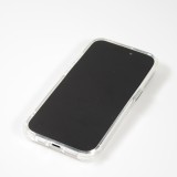 Coque iPhone 15 - Gel silicone rigide avec coins renforcés cerisier en fleur - Transparent