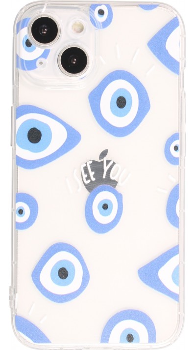 Coque iPhone 14 - Gel silicone transparent motifs artistiques no. 2