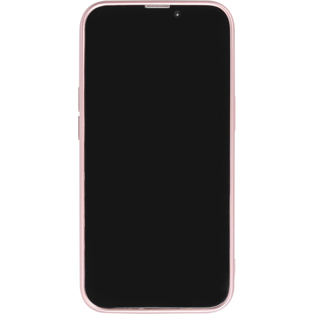 Coque iPhone 15 Plus - Gel souple avec vitre de protection caméra MagSafe - Rose