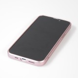 Coque iPhone 15 - Gel souple avec vitre de protection caméra MagSafe - Rose