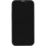 Coque iPhone 14 - Jelly cover glass semi-transparente MagSafe - Black