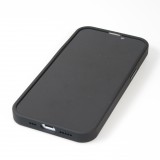 Coque iPhone 14 - Jelly cover glass semi-transparente MagSafe - Black