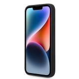 iPhone 14 Case Hülle - Karl Lagerfeld und Choupette Duo Soft-Touch-Silikon - Schwarz