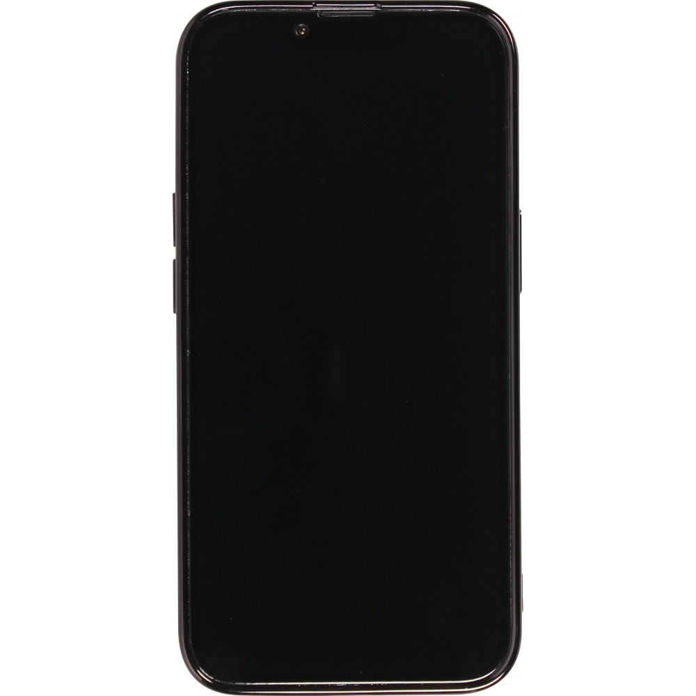 Coque iPhone 14 Pro Max - Gel Dead bear paillettes 3D avec bords noir - Transparent