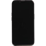 Coque iPhone 14 Pro Max - Gel Dead bear paillettes 3D avec bords noir - Transparent