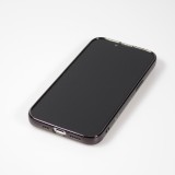 Coque iPhone 14 Pro Max - Gel Dead bear paillettes 3D avec bords noir - Transparent
