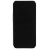 Coque iPhone 15 Pro Max - Plastique glossy petits fleurs - Violet clair