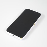Coque iPhone 15 Pro Max - Plastique glossy petits fleurs - Violet clair