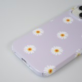 Coque iPhone 15 Pro Max - Plastique glossy petits fleurs - Violet clair