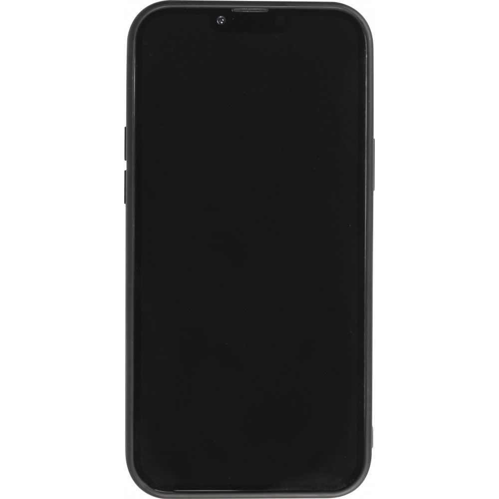 Coque iPhone 14 Pro Max - Gel silicone brillant Haze porte-carte - Orange