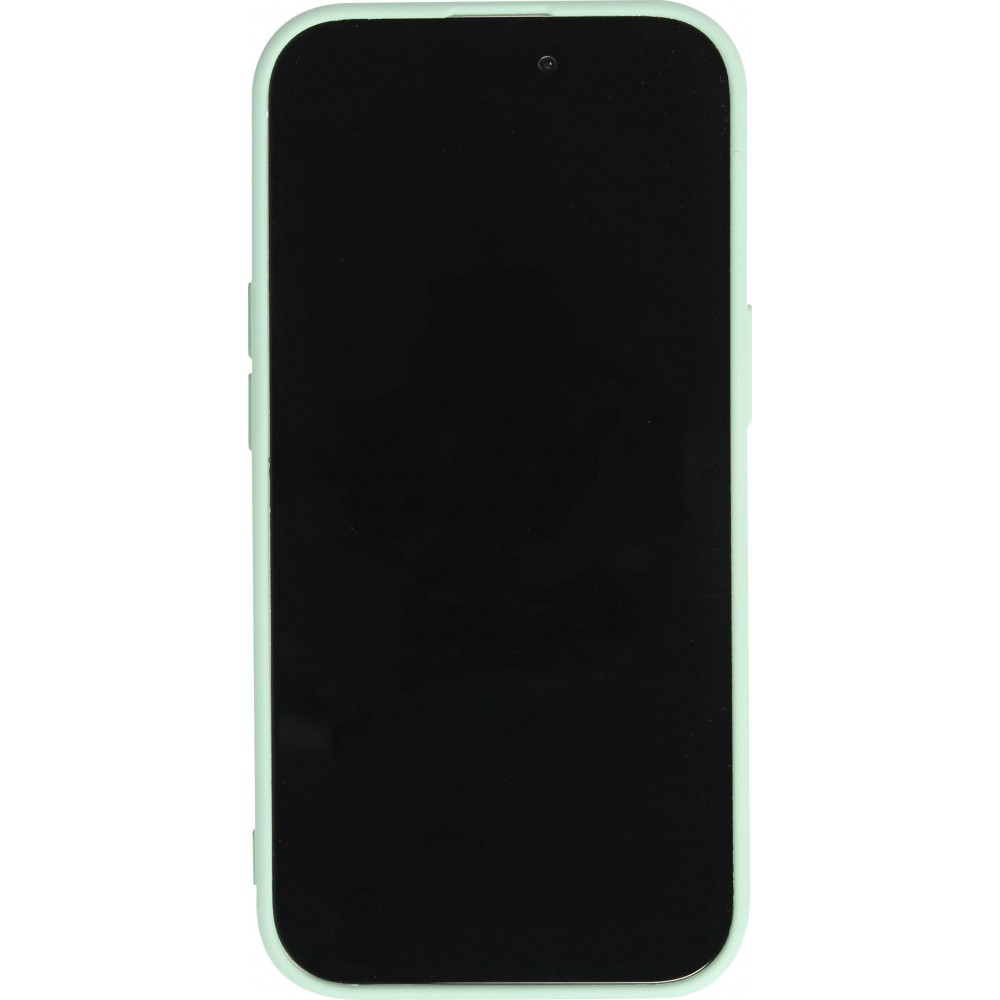 Coque iPhone 15 Pro Max - Gel silicone souple - Be Kind - Vert menthe