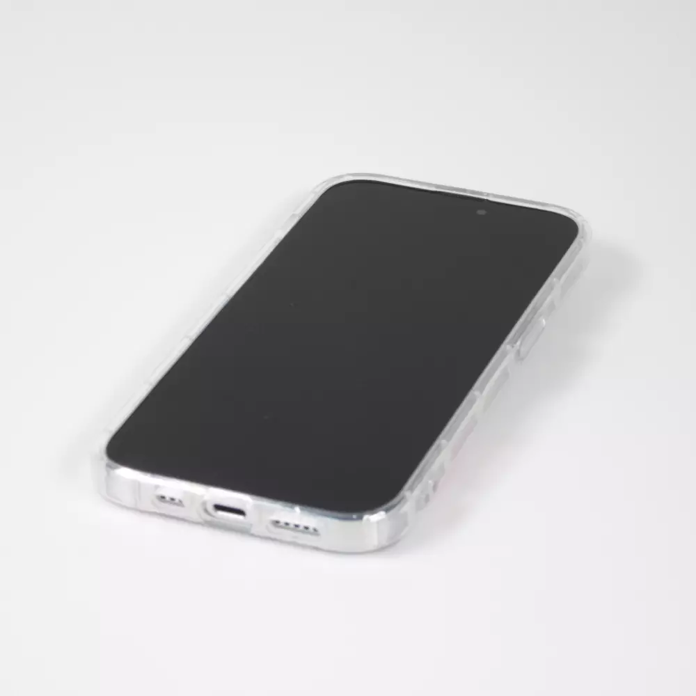 iPhone 14 Pro Case Hülle - Gummi Silikon transparent artistische Muster Nr. 2
