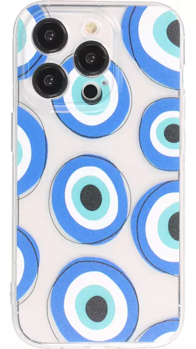 Coque iPhone 14 Pro - Gel silicone transparent motifs artistiques no. 4