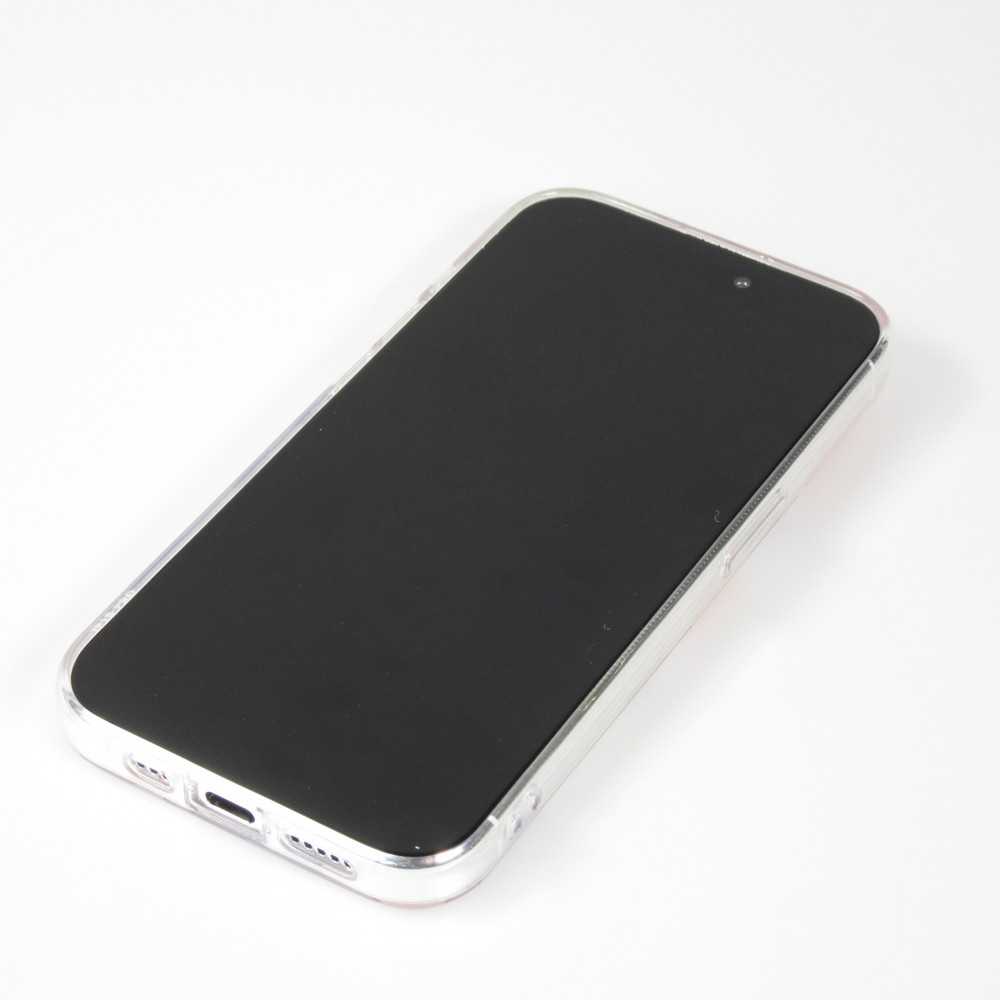 Coque iPhone 15 Pro Max - Gel silicone vagues colorées - Margarita