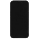 Coque iPhone 13 Pro Max - Glass marbre avec bord en silicone - Blanc