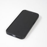 Coque iPhone 13 Pro Max - Glass marbre avec bord en silicone - Bleu clair