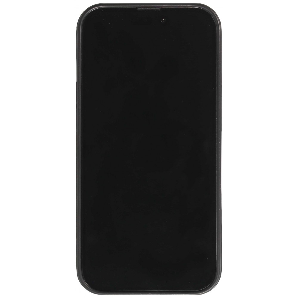 iPhone 13 Pro Case Hülle - Glass Marmor mit Silikonrand - Grün