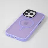 iPhone 13 Pro Max Case Hülle - Jelly cover glass semi-durchsichtig MagSafe - Light purple