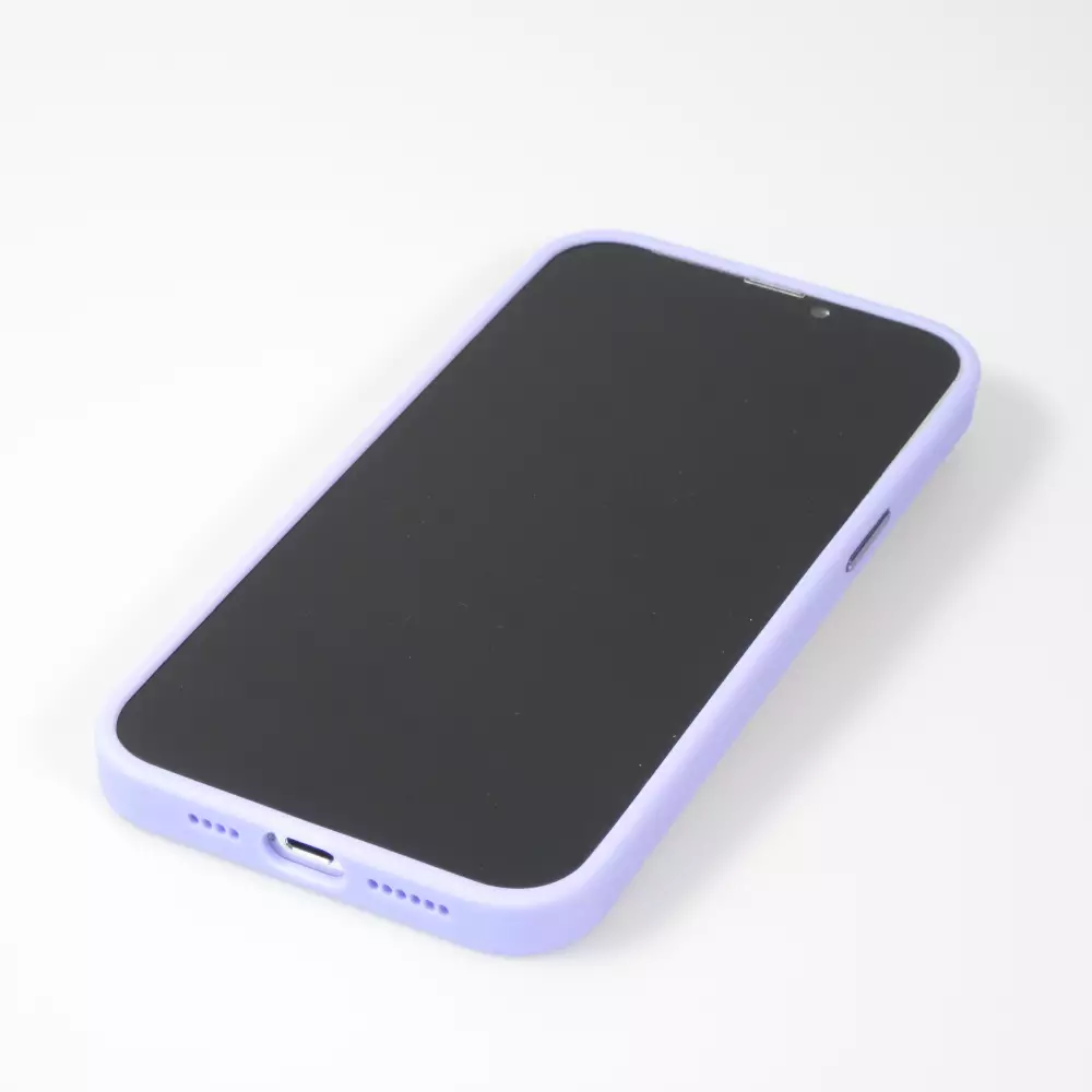 iPhone 13 Pro Max Case Hülle - Jelly cover glass semi-durchsichtig MagSafe - Light purple