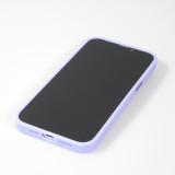 Coque iPhone 13 Pro Max - Jelly cover glass semi-transparente MagSafe - Light purple