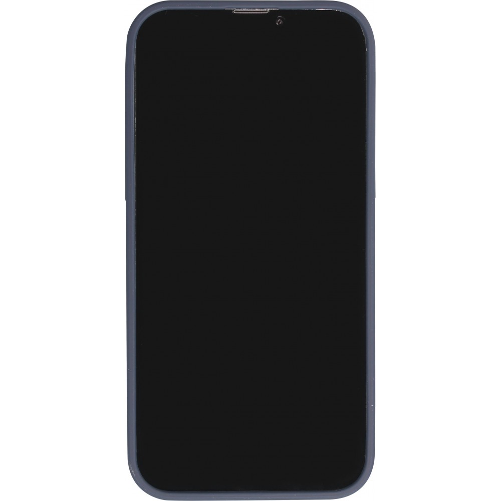 Coque iPhone 13 Pro - Jelly cover glass semi-transparente MagSafe - Navy blue
